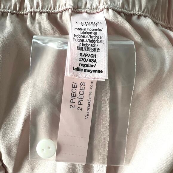 Victoria’s Secret women’s pastel pink satin pajama set - Picture 15 of 16
